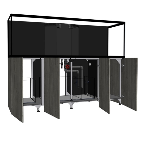 D-D Aqua-Pro Reef 2100 AquaFrame – 881L Marine Aquarium & Cabinet