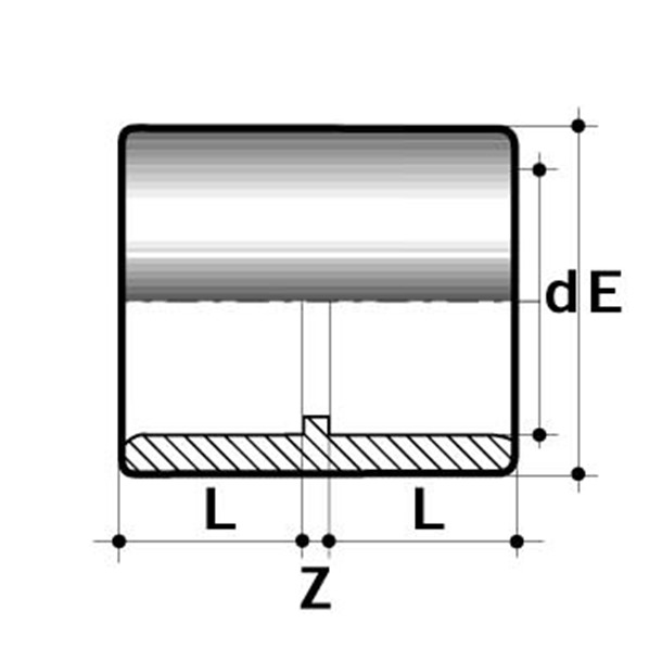 PVC-U Straight Socket