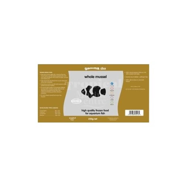 Gamma Whole Mussel Slice 250g