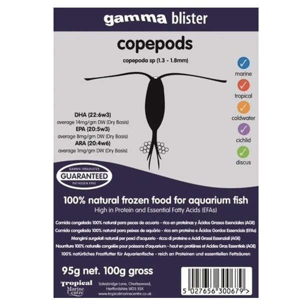 Gamma Copepod Blister Pack 100g