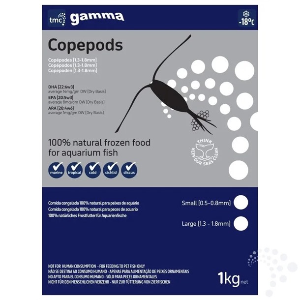 Gamma Copepods Frozen Slab – 1kg