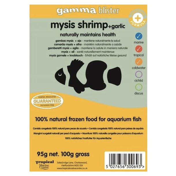 Gamma Mysis Shrimp + Garlic Blister Pack 100g