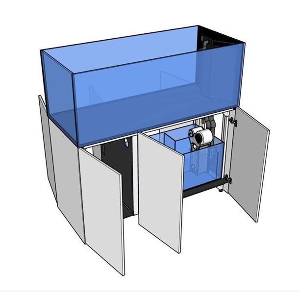 D-D Aqua Pro Reef 1350 AquaFrame Peninsula