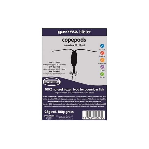 Gamma Copepod Blister Pack 100g