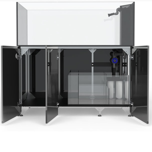 D-D Aqua-Pro Reef 1500 Peninsula – 615L Aquarium & AquaFrame Cabinet