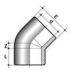 PVC-U 45° Elbow